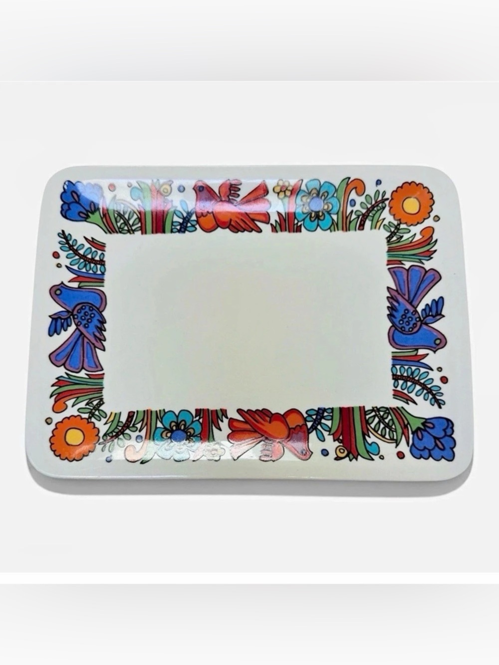 Villeroy & Boch Acapulco Butter/Sugar Dish Blue Stamp Rectangular